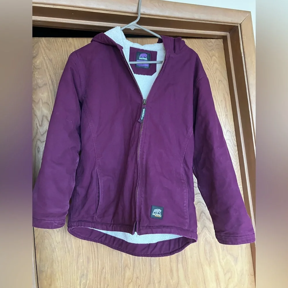 Berne canvas fleece lined jacket, youth L (14-16) - Picture 1 of 5